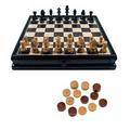 French Staunton Chess & Checkers Set 15" Board